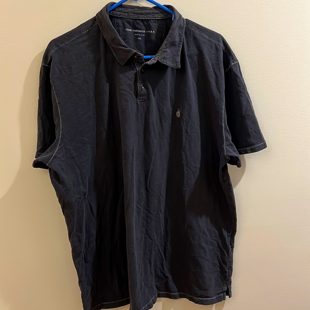 Used John Varvatos Polo black shirt